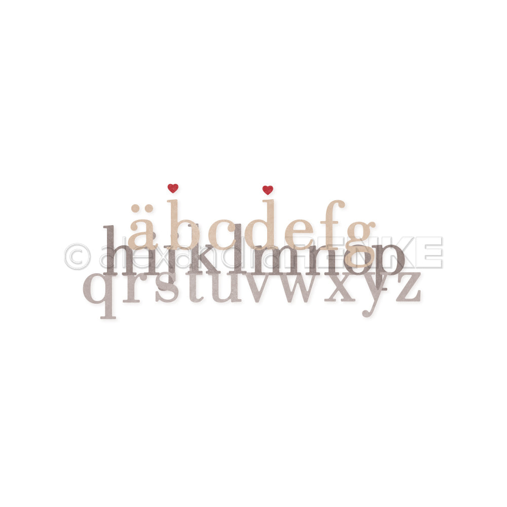 Set Fustelle  'Serif letters small' -D-AR-ty0210 - A.RENKE