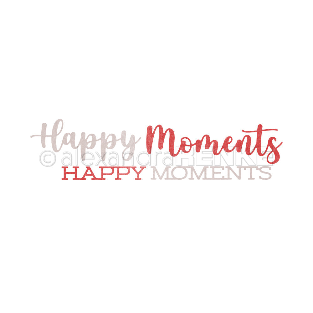 Set fustelle 'Schriften-Duo Happy Moments'- D-AR-TY0303 - A.RENKE