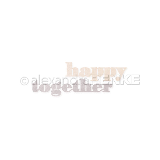 Set Fustelle "Word set happy together"- D-AR-Ty0321 - A.RENKE