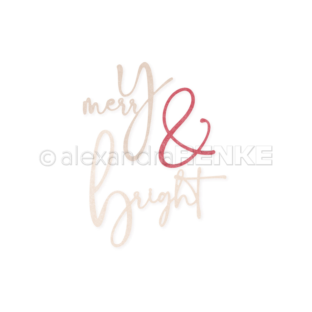 Set Fustelle "Word set merry & bright"- D-AR-Ty0322 - A.RENKE