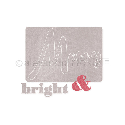 Set Fustelle " 'Merry & bright' "negativo- D-AR-Ty0332 - A.RENKE