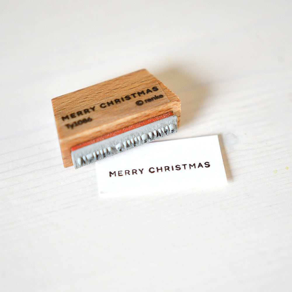 Timbro in legno "Mini Typo - Merry Christmas" -  HS-AR-Ty1086- A.RENKE